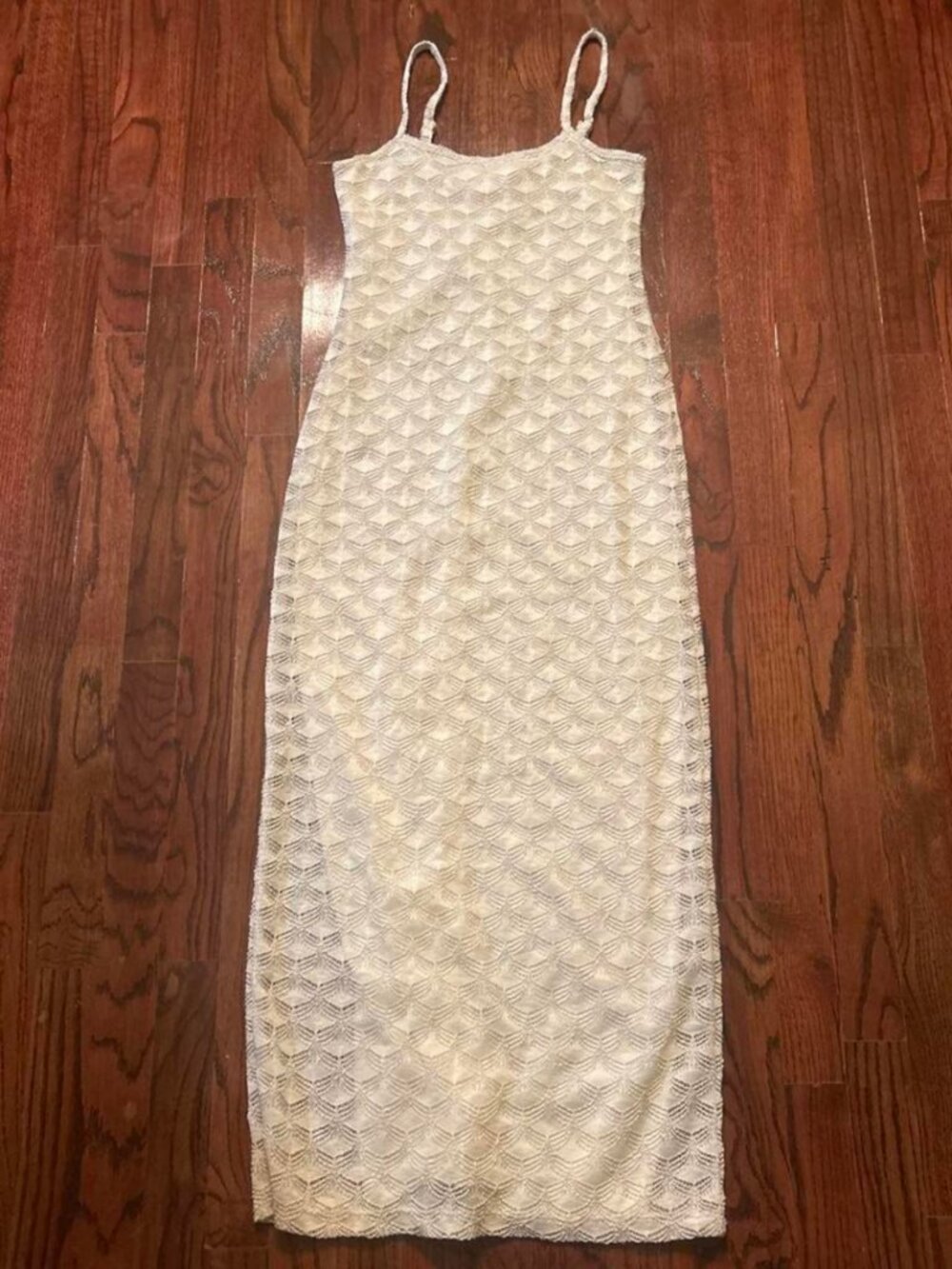 Jessica Simpson Women's White and Cream Dress